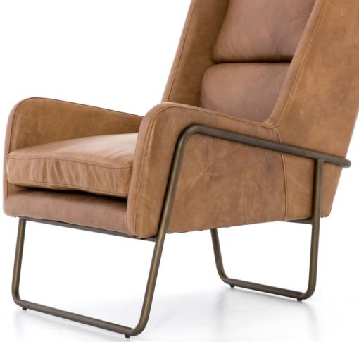 Four Hands Bishop Collection Patina Copper Wembley Chair - Image 3
