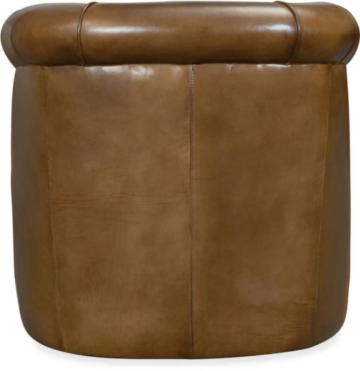 Hooker Furniture Living Room Axton Swivel Leather Club Chair - Image 2