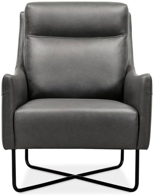 Hooker Furniture CC Collection Efron Club Chair With Black Metal Base - Image 2