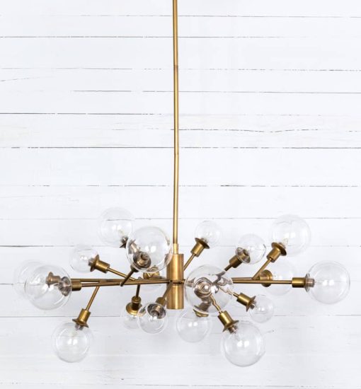 Four Hands Carnegie Collection Pellman Matte Brass Chandelier - Image 2