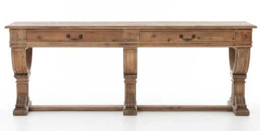 Four Hands Bleached Pine Sergio Console Table - Image 2