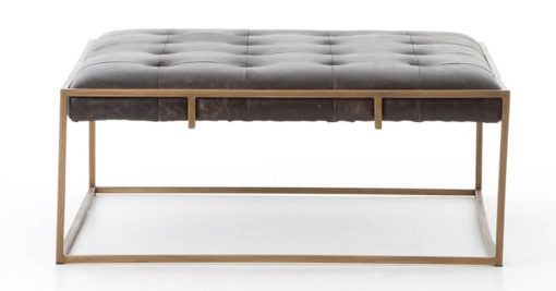 Four Hands Irondale Collection Oxford Ebony Sqaure Coffee Table - Image 2