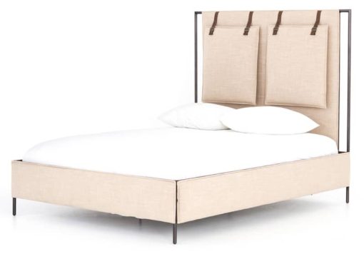 Four Hands Irondale Collection Leigh Upholstered Queen Bed