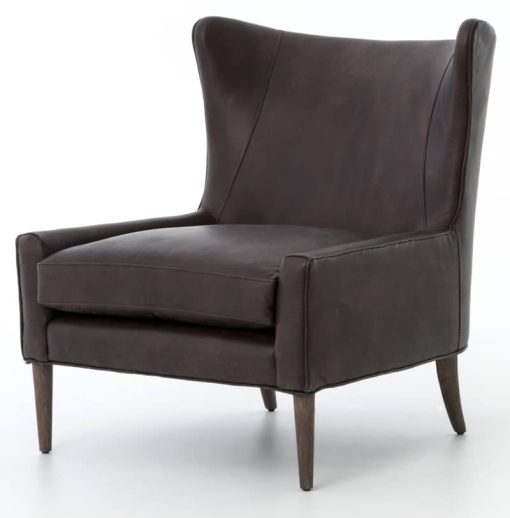 Four Hands Kensington Collection Marlow Vintage Black Wing Chair