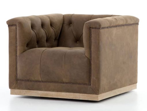 Four Hands Kensingtion Collection Umber Grey Maxx Swivel Chair