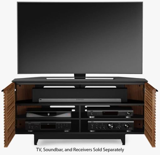 BDI Corridor 8175 Natural Walnut Corner Media Cabinet - Image 7