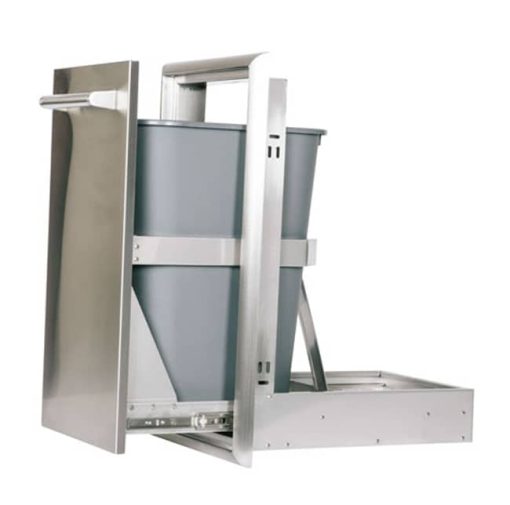 Coyote Stainless Steel Outdoor Single Pull Out Trash and Recycle - Image 2
