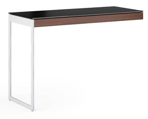 BDI Sequel 20 6112 Chocolate Walnut And Satin Nickel Desk Return - Image 2