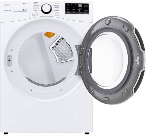 LG 7.4 Cu. Ft. White Smart Wi-Fi Enabled Front Load Electric Dryer With Built-In Intelligence - Image 2