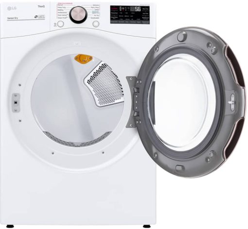 LG 7.4 Cu. Ft. White Smart Wi-Fi Enabled Front Load Gas Dryer With TurboSteam And Built-In Intelligence - Image 2