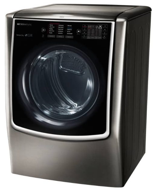 LG SIGNATURE 9 Cu. Ft. Black Stainless Steel Large Smart Wi-Fi Enabled Electric Dryer With TurboSteam - Image 2
