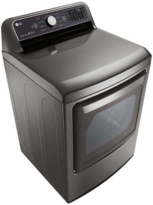LG 7.3 Cu. Ft. Graphite Steel Smart Wi-Fi Enabled Gas Dryer With Sensor Dry Technology - Image 2