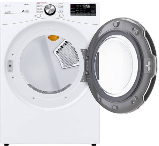 LG 7.4 Cu. Ft. White Smart Wi-Fi Enabled Front Load Gas Dryer With TurboSteam And Built-In Intelligence - Image 2