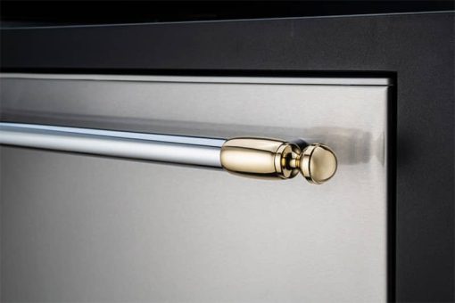 Bertazzoni Collezione Metalli Gold Decor Set For Refrigerator And Dishwasher - Image 2