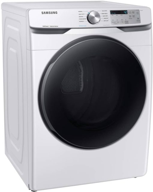 Samsung 7.5 Cu. Ft. White Front Load Electric Dryer With Steam Sanitize+ - Image 2