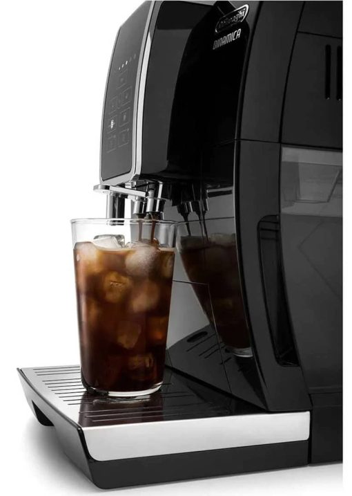 Delonghi Dinamica Black Automatic Coffee Machine w/ Espresso & Iced Coffee Features - Image 3