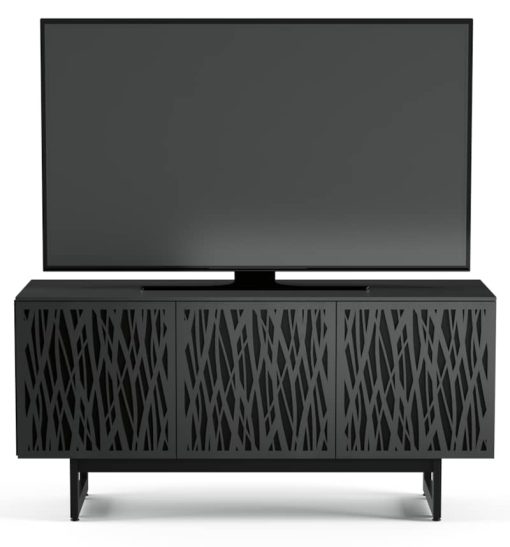 BDI Elements Wheat Charcoal Ash Stained Media with Triple-Width Storage Cabinet - Image 2