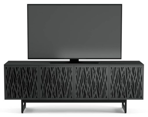 BDI Elements Wheat Charcoal Stained Ash Media with Quad-Width Storage Cabinet - Image 2