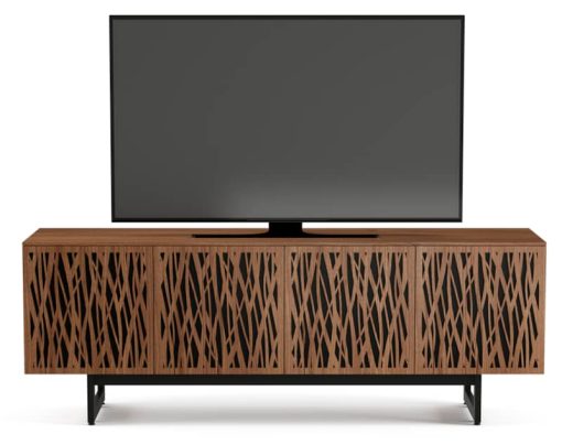 BDI Elements Wheat Natural Walnut Media with Quad-Width Storage Cabinet - Image 2