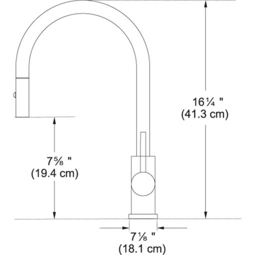 Franke Cube Stainless Steel Pull-Down Kitchen Faucet - Image 2