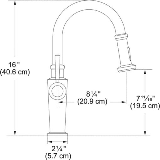 Franke Absinthe Polished Chrome Bar/Prep Kitchen Faucet - Image 2