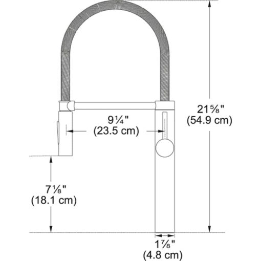 Franke Pescara Polished Chrome Semi-Pro XL Kitchen Faucet - Image 2