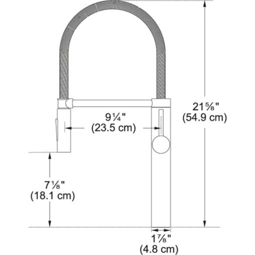Franke Pescara Stainless Steel Semi-Pro XL Kitchen Faucet - Image 2