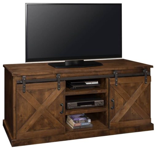 Legends Furniture 66" Aged Whiskey Farmhouse TV Console - Image 2