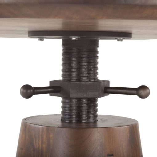 Home Trends & Design Industrial Modern 40" Adjusting Round Table - Image 2