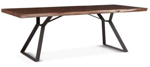 Home Trends & Design 80" Walnut  London Loft Dining Table