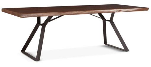 Home Trends & Design 94" Walnut  London Loft Dining Table