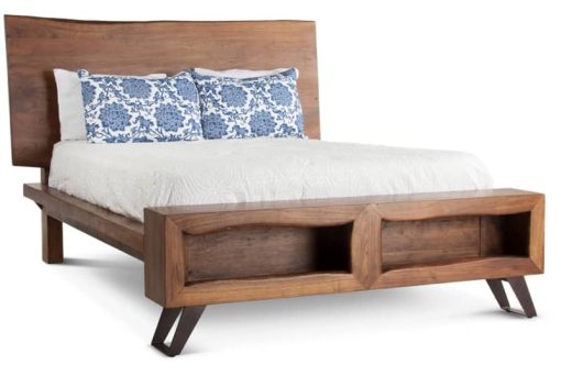 Home Trends & Design London Loft Walnut Queen Bed