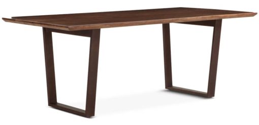 Home Trends & Design 78" Walnut  Mozambique Dining Table