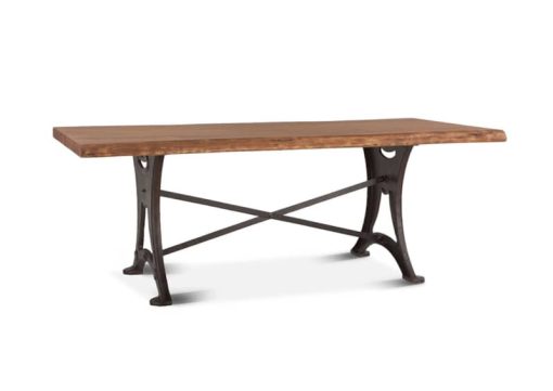 Home Trends & Design Organic Forge 94" Raw Walnut Dining Table