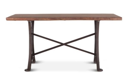 Home Trends & Design Organic Forge 72" Raw Walnut Gathering Table - Image 2