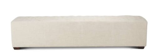Home Trends & Design D'Orsay 81" Linen Bench - Image 2