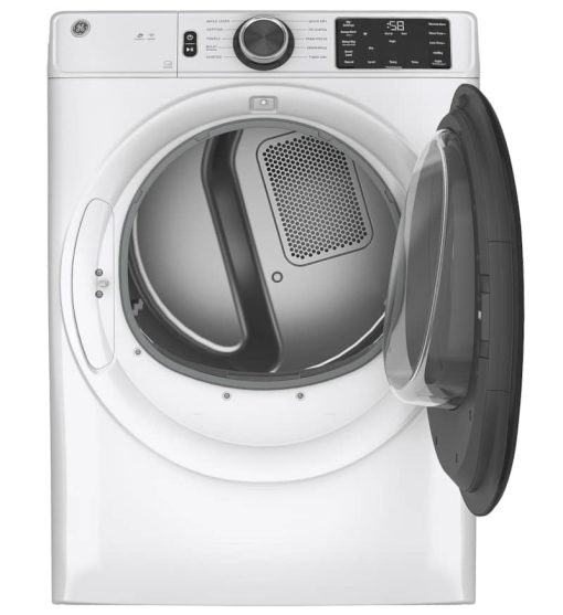 GE ADA 7.8 Cu. Ft. White Smart Front Load Gas Dryer With Sanitize Cycle - Image 2