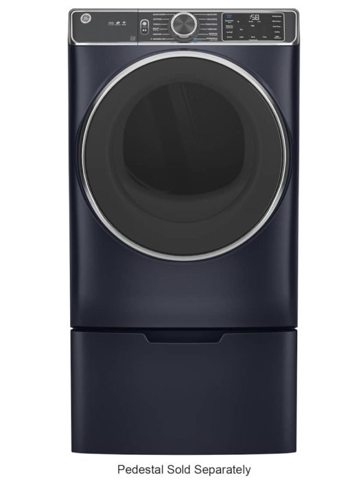 GE ADA 7.8 Cu. Ft. Sapphire Blue Smart Front Load Electric Dryer With Steam - Image 2