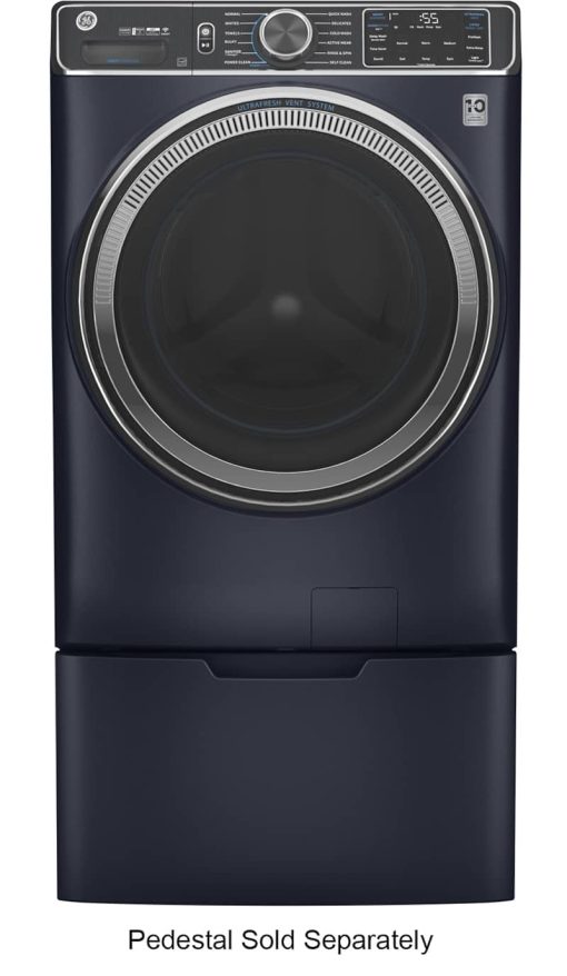 GE ADA 5 Cu. Ft. Sapphire Blue Smart Front Load ENERGY STAR Steam Washer With SmartDispense UltraFresh Vent System With OdorBlock And Sanitize + Allergen - Image 2