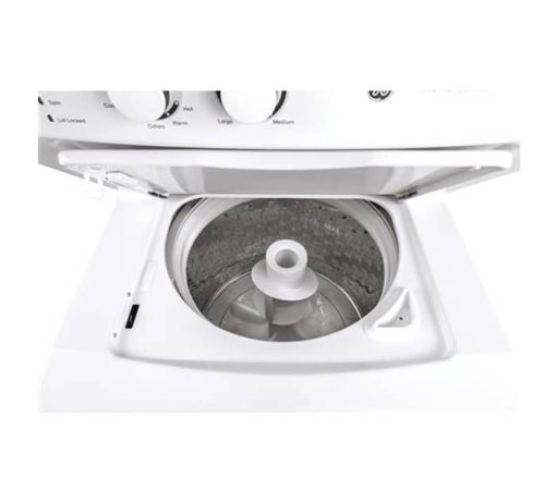 GE Unitized Spacemaker 27" White Stack Washer With Electric Dryer - Image 2