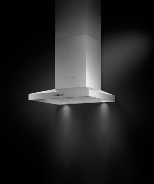 Fisher & Paykel Series 7 24" Stainless Steel Pyramid Chimney Wall Range Hood - Image 2