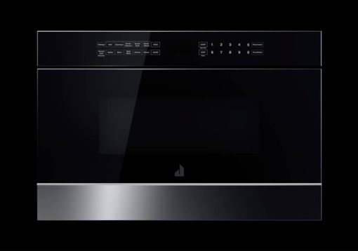 JennAir NOIR 24" Floating Glass Black Under Counter Microwave Oven With Drawer Design - Image 3