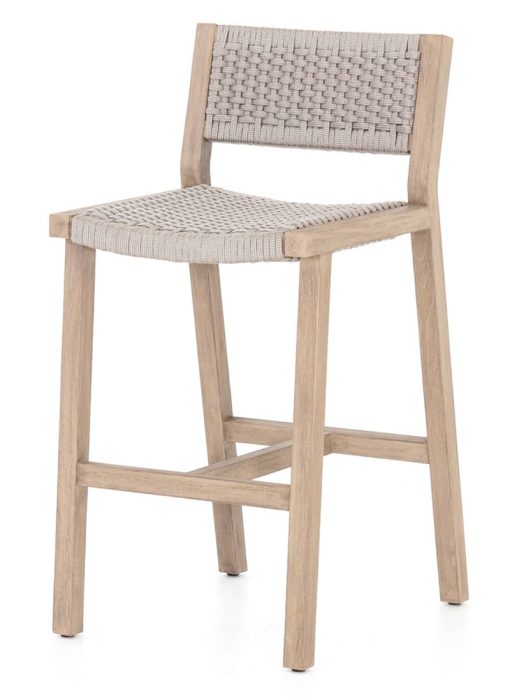 Four Hands Solano Collection Brown Delano Outdoor Bar Stool