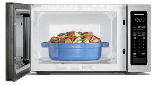 KitchenAid 21-3/4" Stainless Steel Countertop Microwave Oven - Image 2
