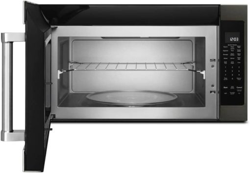 KitchenAid 30" PrintShield Black Stainless Steel Microwave Hood Combination - Image 2