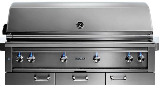 Lynx Professional 54" Stainless Steel Freestanding Liquid Propane Gas Grill With 1 Trident Infrared Burner And 3 Ceramic Burners And Rotisserie - Image 2