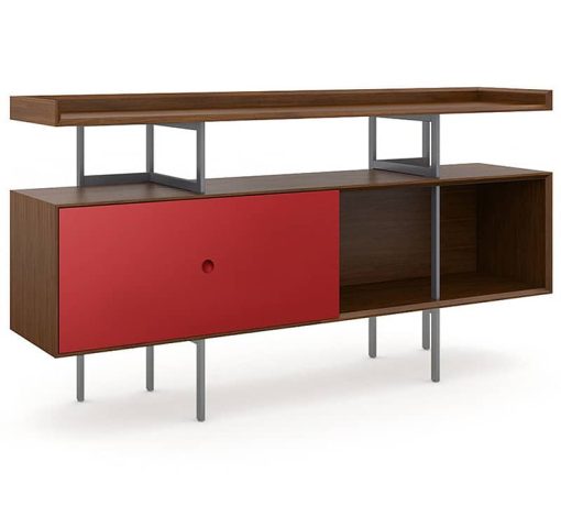 BDI Margo 5211 Toasted Walnut And Cayenne Credenza - Image 2