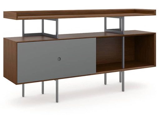 BDI Margo 5211 Toasted Walnut And Fog Grey Credenza - Image 2