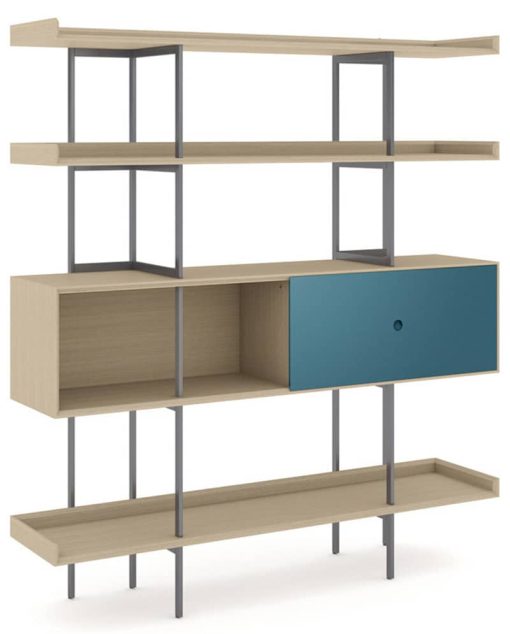 BDI Margo 5201 Drift Oak And Marine Modern Display And Shelf - Image 2