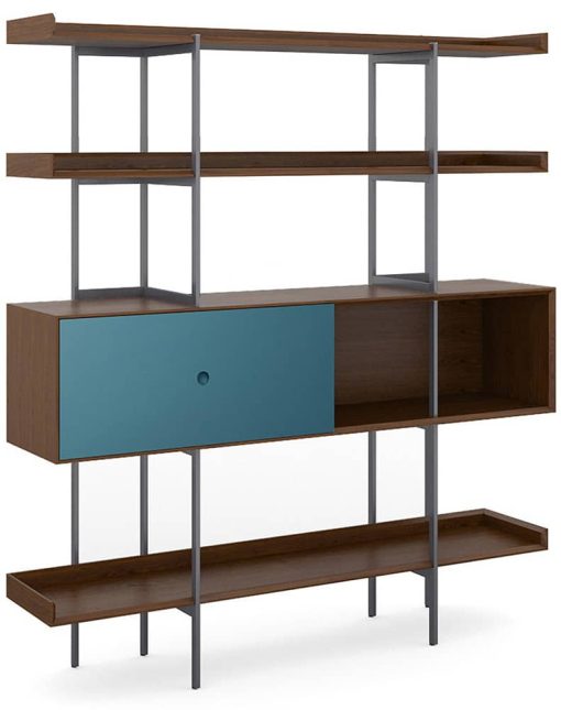 BDI Margo 5201 Toasted Walnut And Marine Modern Display And Shelf - Image 2
